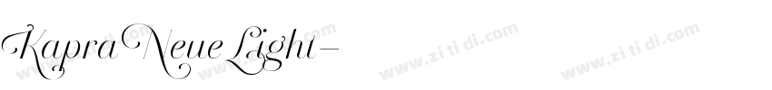 Kapra Neue Light字体转换